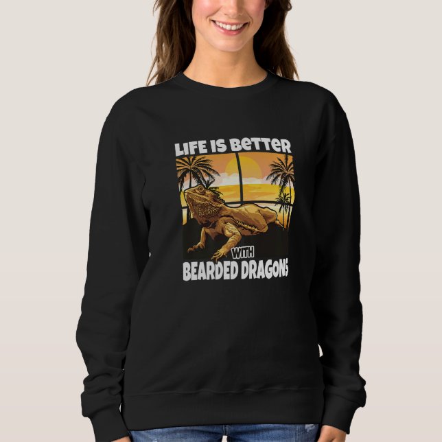 Sudadera La Vida Es Mejor Con Los Dragones De Cabeza (Anverso)