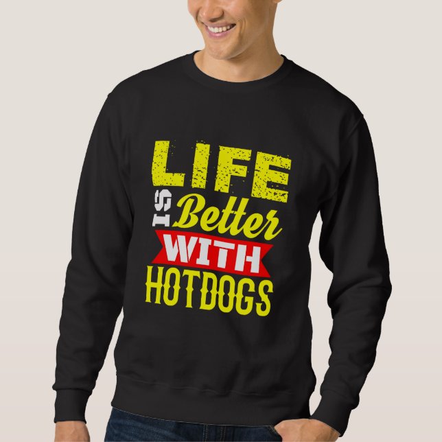 Sudadera La vida es mejor con los perros callejeros (Anverso)