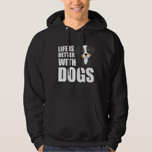 Sudadera La Vida Es Mejor Con Perros Perro De Montaña Berné