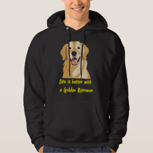 Sudadera La vida es mejor con un Golden Retriever - Amante