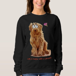 Sudadera La vida es mejor con un Labradoodle