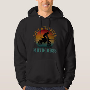 SUDADERA LA VIDA ES MEJOR CON UN MOTOCROSS