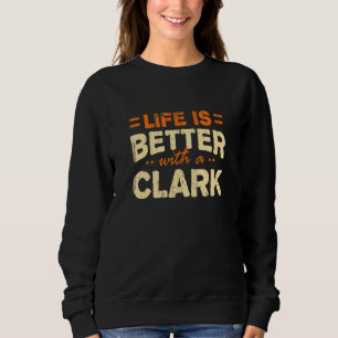 Sudadera La Vida Es Mejor Con Un Nombre Claro Personalizado