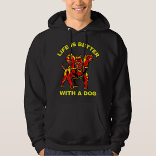 Sudadera La vida es mejor con un perro