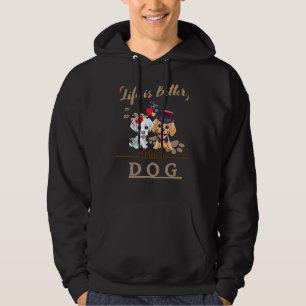 Sudadera La Vida Es Mejor Con Un Perro Labrador Recuperador