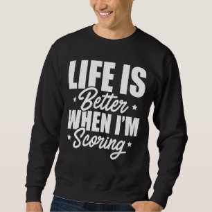 Sudadera La vida es mejor cuando estoy anotando Darts de Da