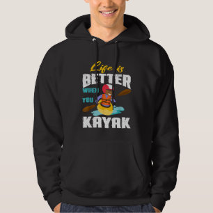 Sudadera La Vida Es Mejor Cuando Se Corre Kayak Rowing Spor