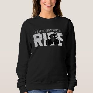 Sudadera La vida es mejor cuando vas en bicicleta bmx