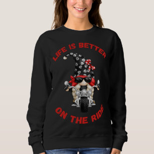 Sudadera La Vida Es Mejor En El Viajero Cute Oldschool Bike