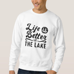 Sudadera La Vida Es Mejor En El Wakeboard Del Lago