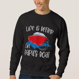 Sudadera La Vida Es Mejor En La Pesca De Papas Camping Sail