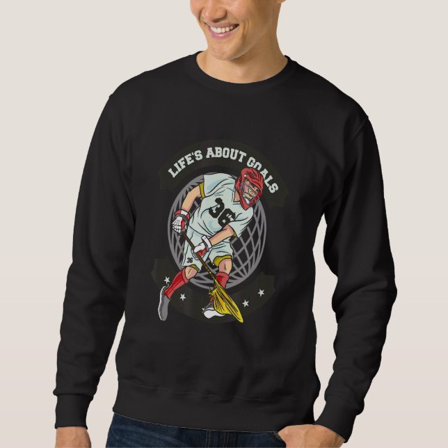 Sudadera La vida es sobre objetivos (Anverso)