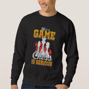 Sudadera La Vida Es Un Juego De Ajedrez Jugador Serio Tácti