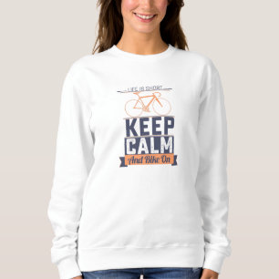 Sudadera La vida es una bicicleta corta