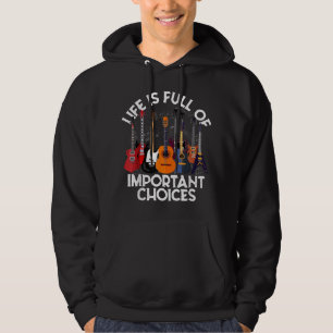 Sudadera La vida está llena de regalos divertidos de guitar