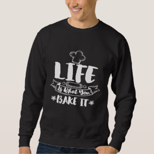 Sudadera La vida inspiradora es lo que tú la horneas Chef p