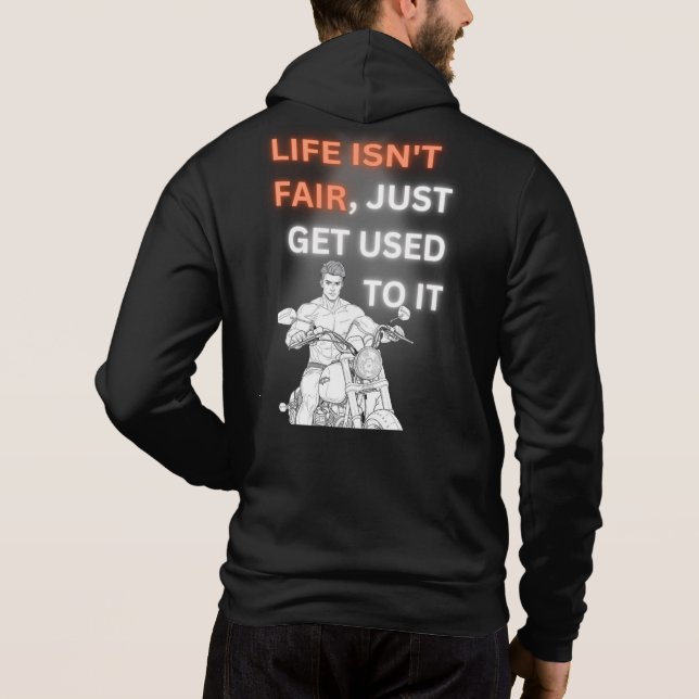 Sudadera La vida no es justa (Reverso)