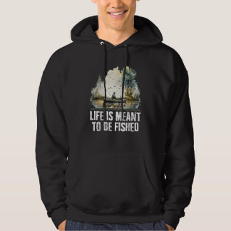 Sudadera La vida que significa pescar dichos introvertidos