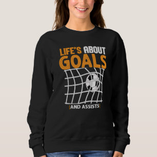 Sudadera La vida se trata de goles y asistencias Futbol Soc