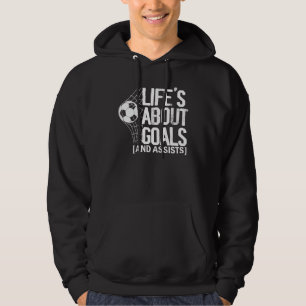 Sudadera La vida se trata de goles y asistencias Futbol Soc