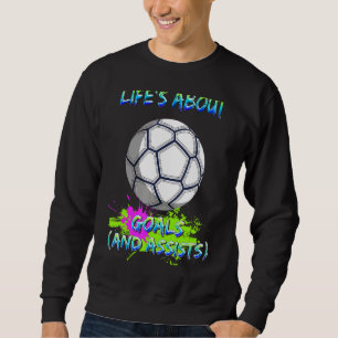 Sudadera La vida se trata del humor futbolístico de los obj