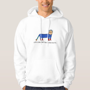 Sudadera La vida se ve mejor en los robots rojos - Whimsica