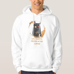 Sudadera la vida siempre comienza después del café