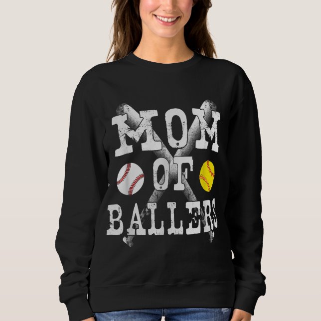 Sudadera La vieja madre del baloncesto es un divertido aman (Anverso)