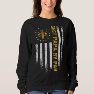 Sudadera La Vintage Bandera Estadounidense Mejor Papa De Pa