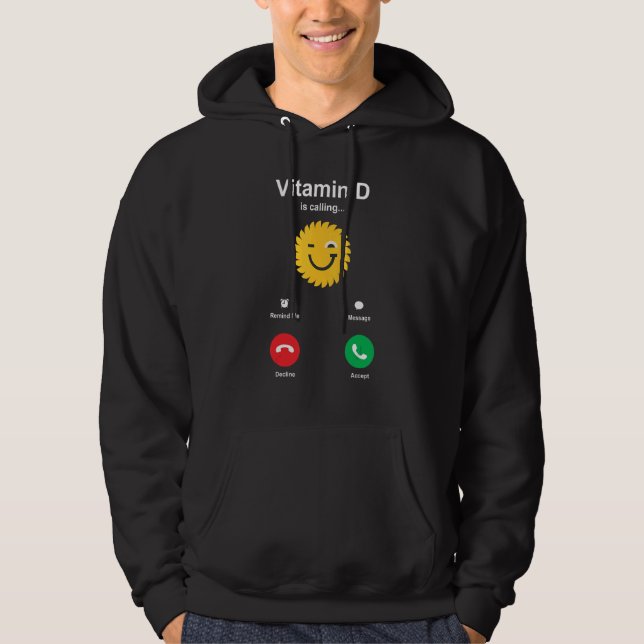 Sudadera La vitamina D llama (Anverso)