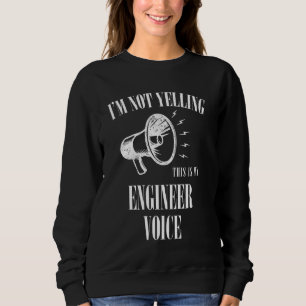Sudadera La voz ingeniera no grita graciosa