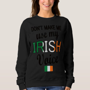 Sudadera La voz irlandesa bandera irlandesa raíces irlandes