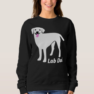 Sudadera Lab Dad Cute White Labrador Retriever