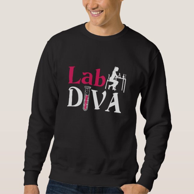 Sudadera Lab Diva Lab Tech Chemist Laboratory Technician (Anverso)