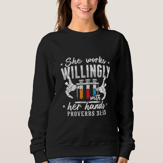 Sudadera Lab Tech Que Trabaja Como Técnico De Laboratorio (Anverso)