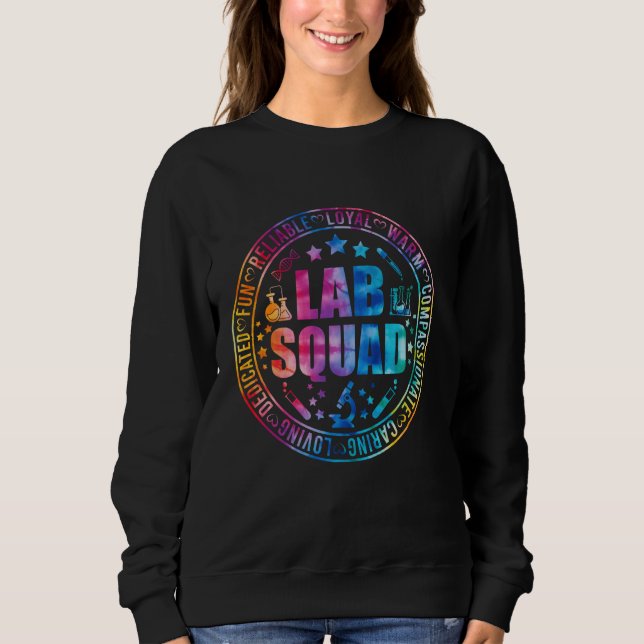 Sudadera Lab Week 2025 Tie Dye Tech Medical Technician Scie (Anverso)