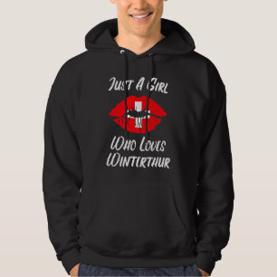 Sudadera Labios Boca Amor Bandera de Suiza Winterthur