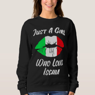 Sudadera Labios Boca Amor Bandera Italiana Ischia