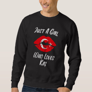 Sudadera Labios Boca Amor Bandera Turca Kas