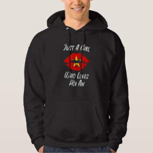 Sudadera Labios Boca Amor Bandera Vietnamita Hoi An
