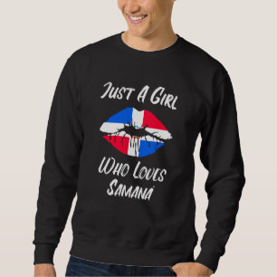 Sudadera Labios Boca Amor República Dominicana Bandera Sama