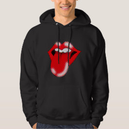 Sudadera Labios de arte pop y marionetas masculinas de leng