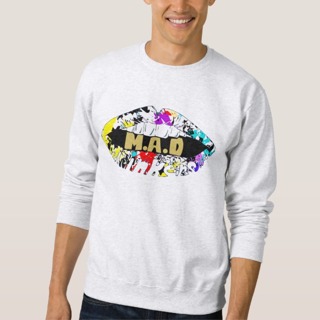 Sudadera Labios enojados, también droga (Anverso)