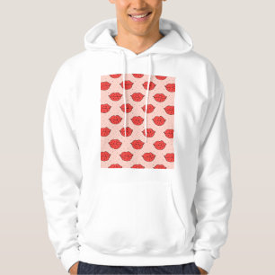 Sudadera labios personalizados: patrón de doodle feminista.