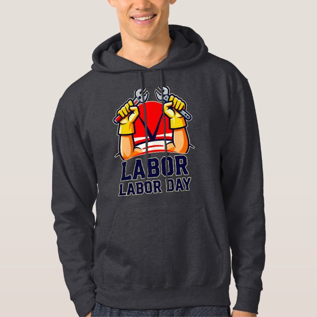 Sudadera Labor Day Strong Worker Pride Illustration (Anverso)