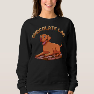 Sudadera Laboratorio de Chocolate Cuaderno y Marrón Perro L
