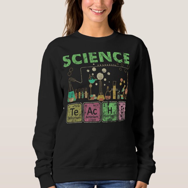 Sudadera Laboratorio de Elementos Químicos Científicos (Anverso)
