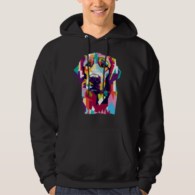 Sudadera Laboratorio de Labrador de Cuadros de Oro (Anverso)