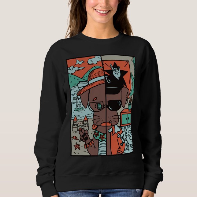 Sudadera Laboratorio de mamás de perros (Anverso)
