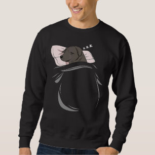 Sudadera Laboratorio Negro Dormido Perro Pajamas Nap Pjs Tr